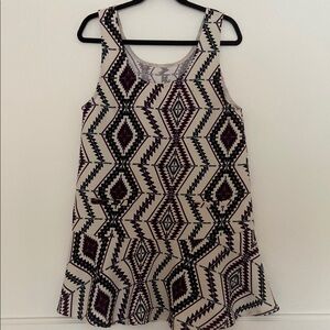 Tribal Print Sleeveless Dress